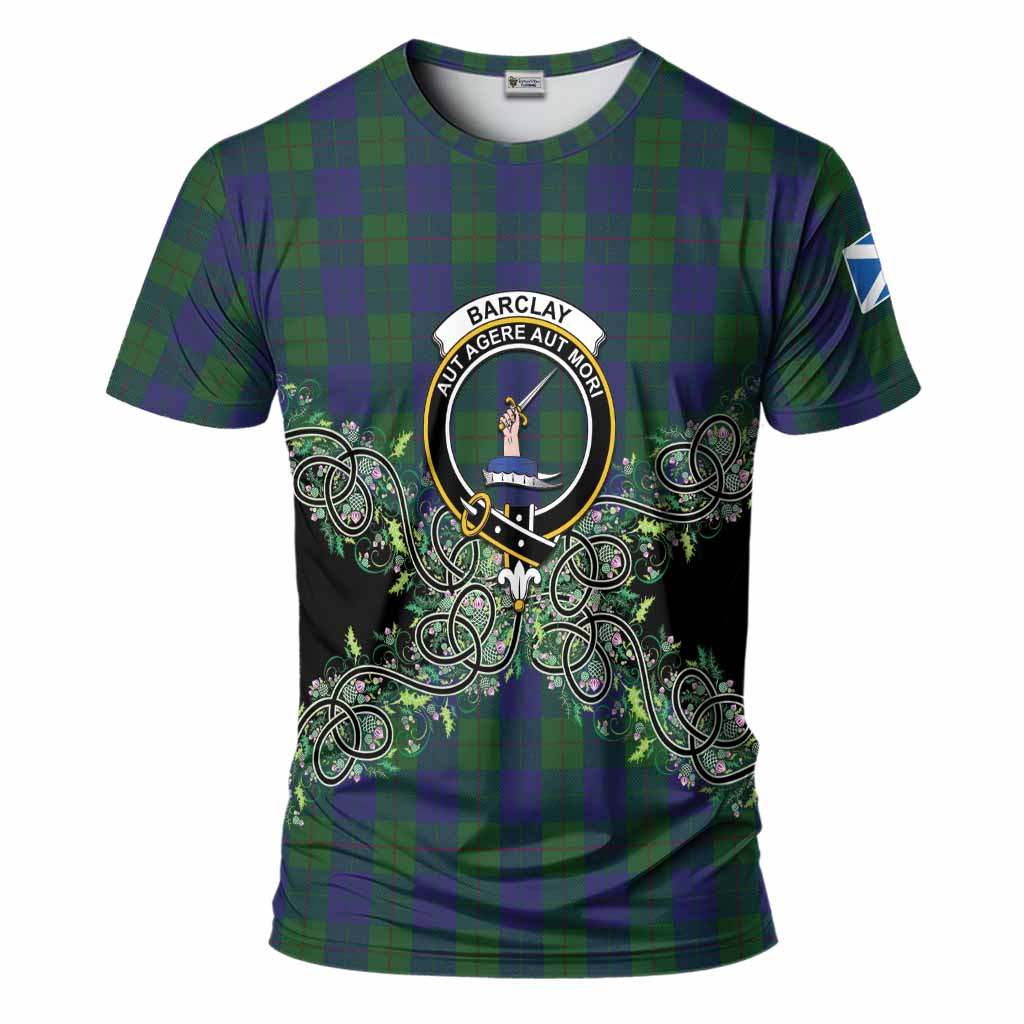 Barclay Tartan T-Shirt Thistle Scottish Spirit