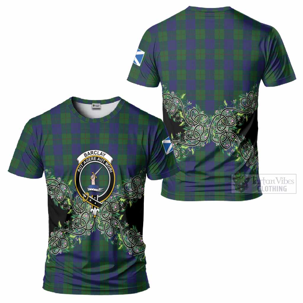 Barclay Tartan T-Shirt Thistle Scottish Spirit