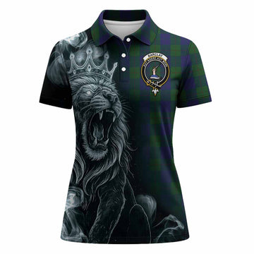 Barclay Tartan Women Polo Shirt Roaring Lion Heritage