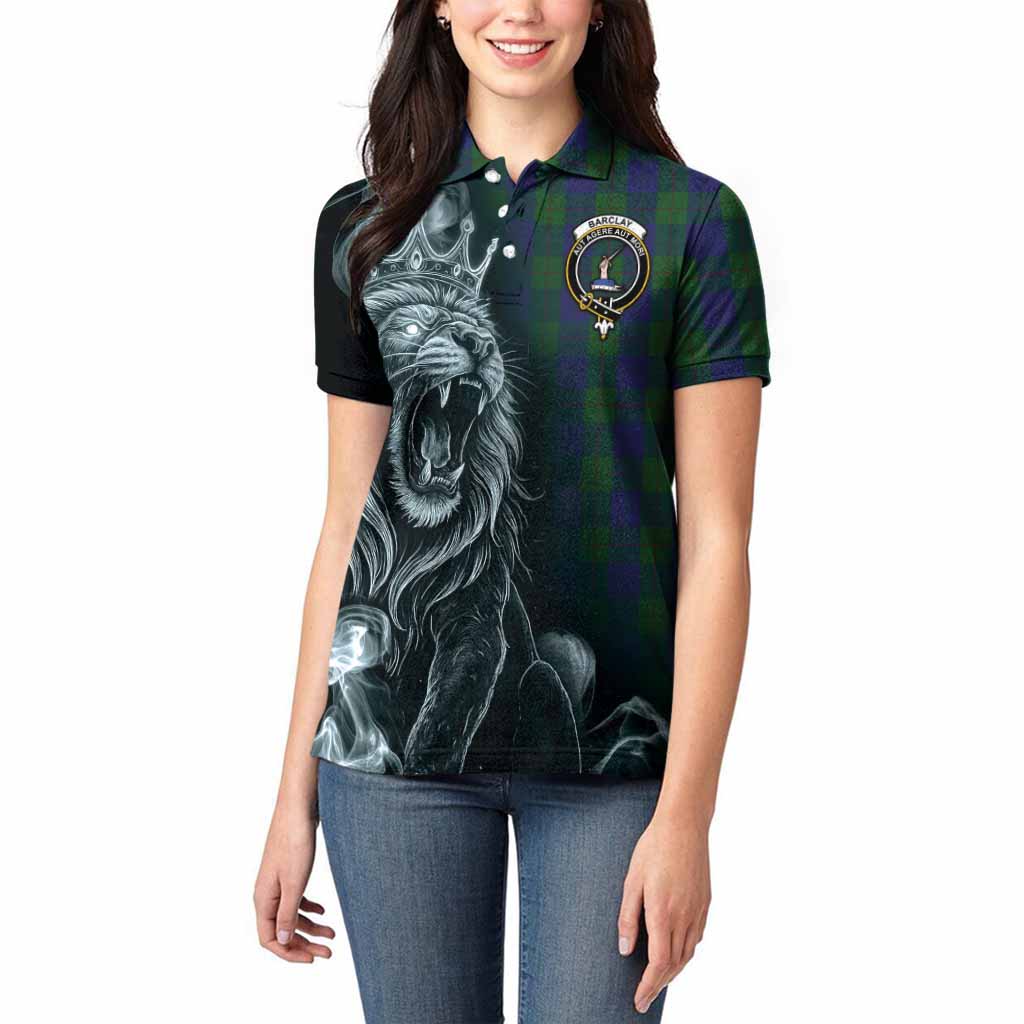 Barclay Tartan Women Polo Shirt Roaring Lion Heritage