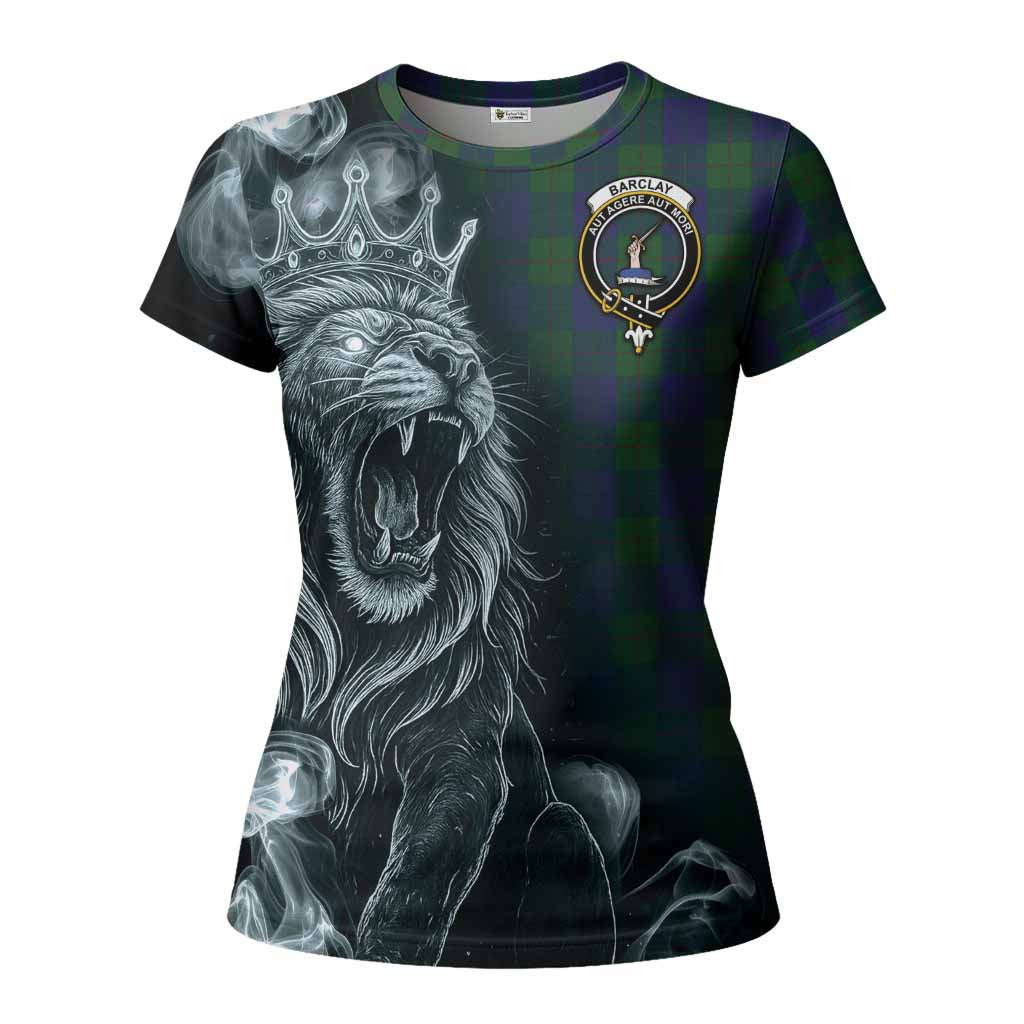 Barclay Tartan Women T shirt Roaring Lion Heritage