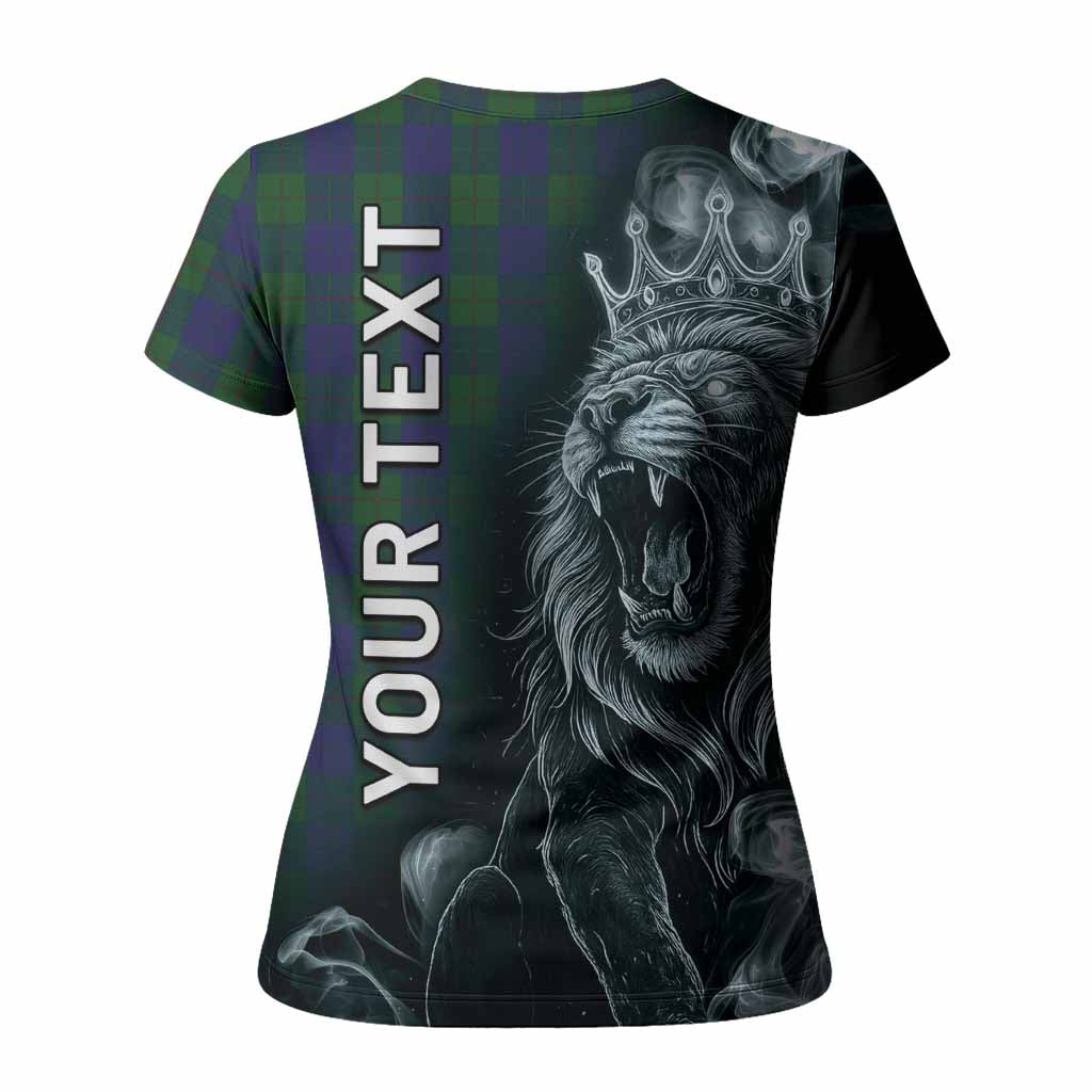 Barclay Tartan Women T shirt Roaring Lion Heritage