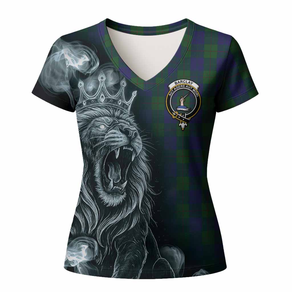 Barclay Tartan Women T shirt Roaring Lion Heritage