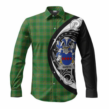 Bareth Irish Clan Long Sleeve Button Shirt Celtic Circle Style