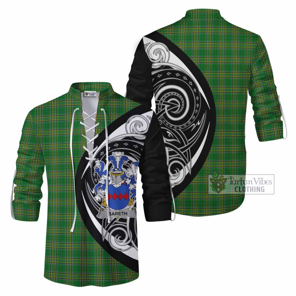 Tartan Vibes Clothing Bareth Irish Clan Ghillie Kilt Shirt Celtic Circle Style