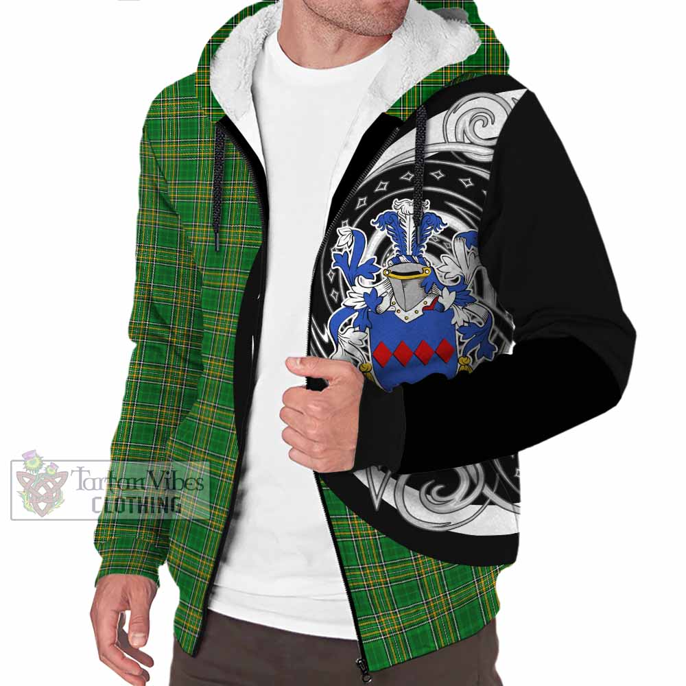 Bareth Irish Clan Sherpa Hoodie Celtic Circle Style - Tartan Vibes Clothing