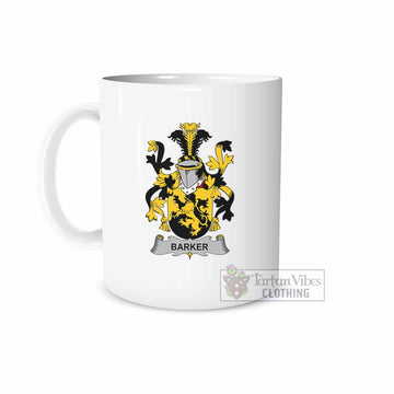 Tartan Vibes Clothing Barker Irish Clan Coat of Arms Ceramic Mug
