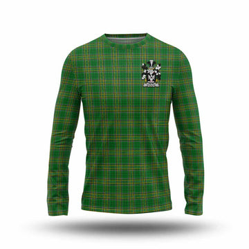 Barlow Irish Clan Tartan Long Sleeve T-Shirt with Coat of Arms Unisex - Tartan Vibes Clothing