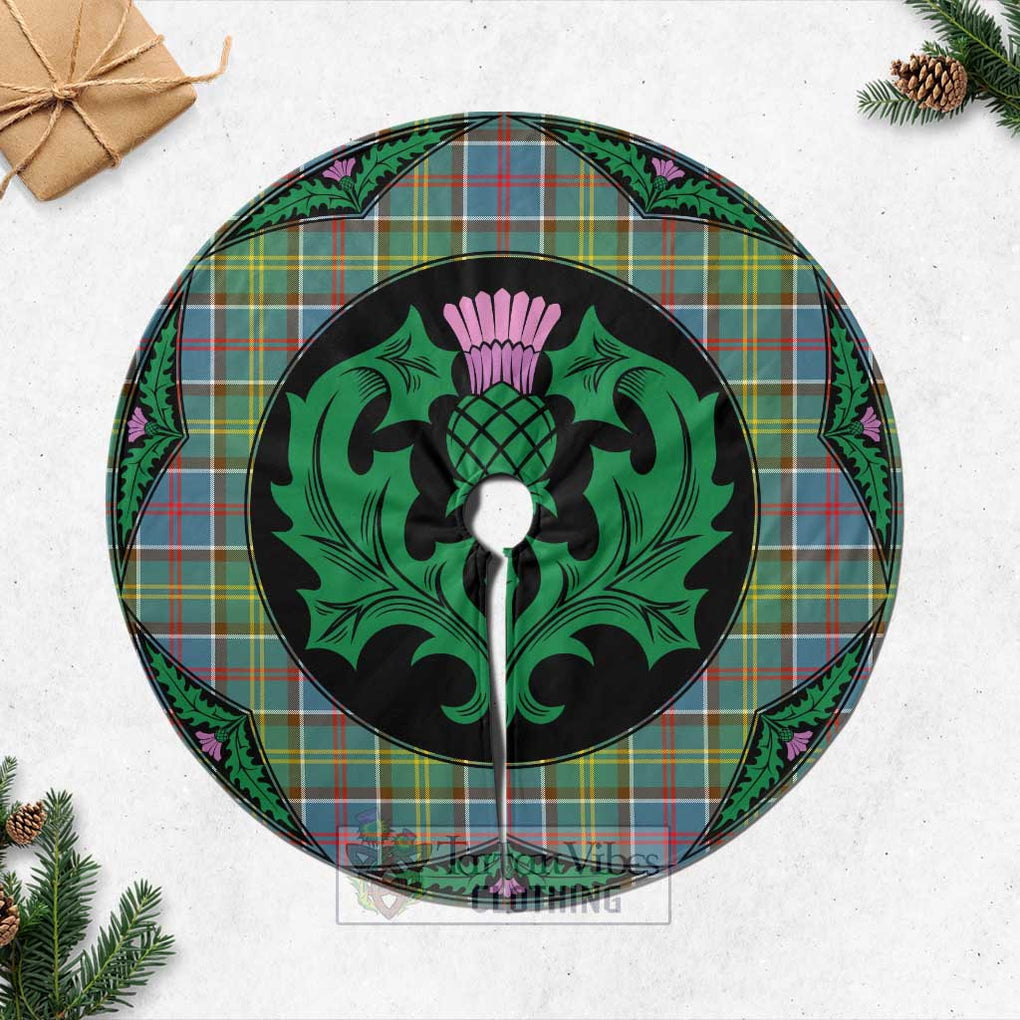 Barr Tartan Christmas Tree Skirt Scottish Thistle Style Casual Tree Skirts - Tartan Vibes Clothing