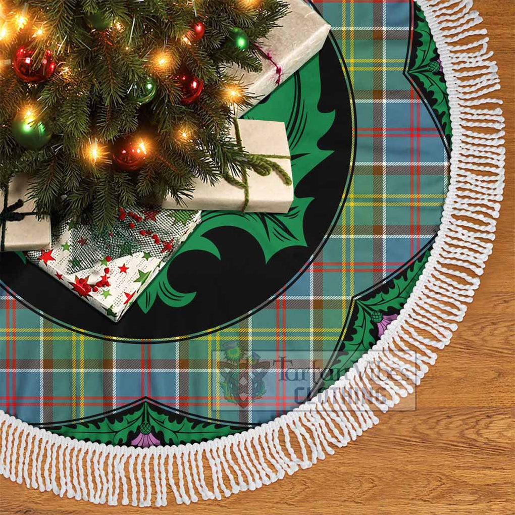 Barr Tartan Christmas Tree Skirt Scottish Thistle Style - Tartan Vibes Clothing