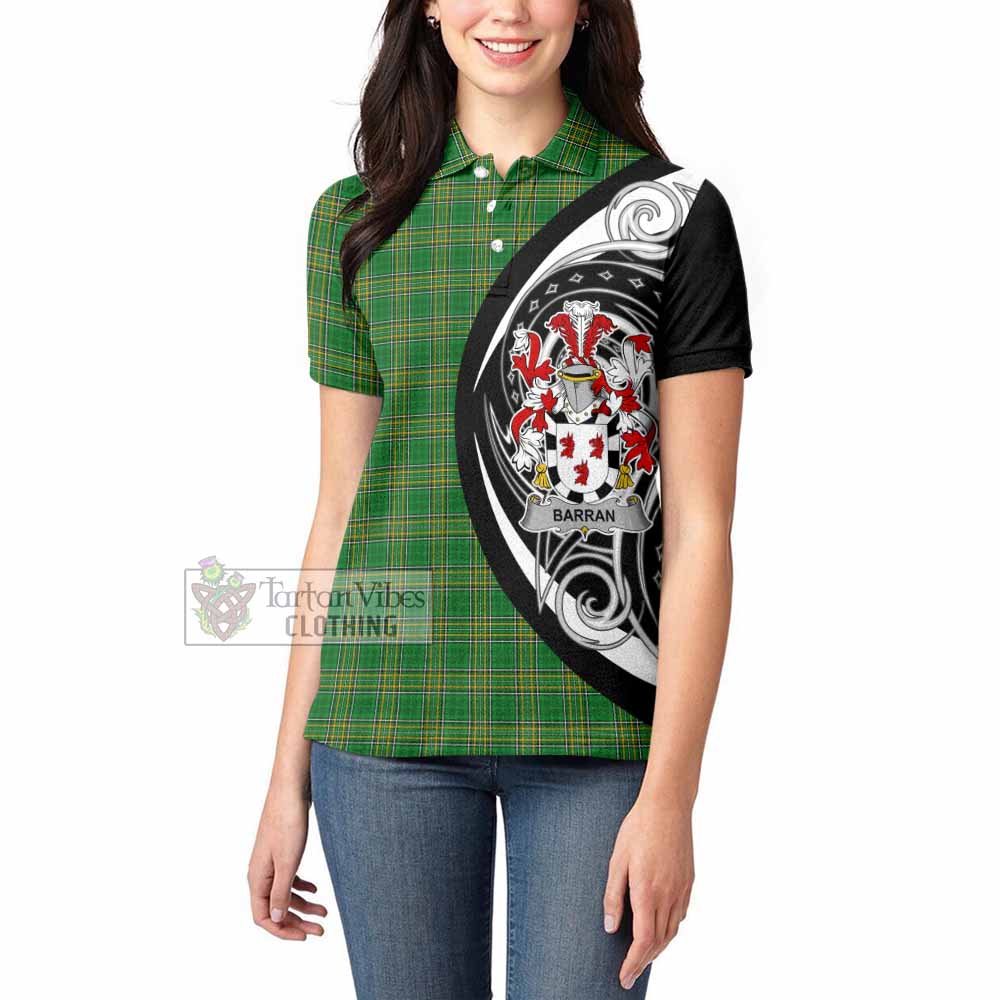 Barran Irish Clan Women's Polo Shirt Celtic Circle Style - Tartan Vibes Clothing
