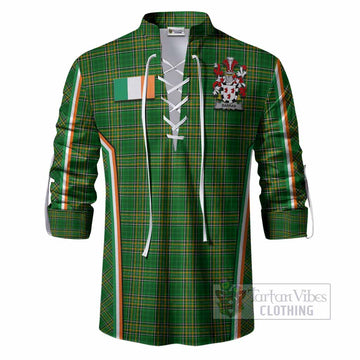 Barran Irish Clan Coat of Arm Tartan Ghillie Shirt Flag Style