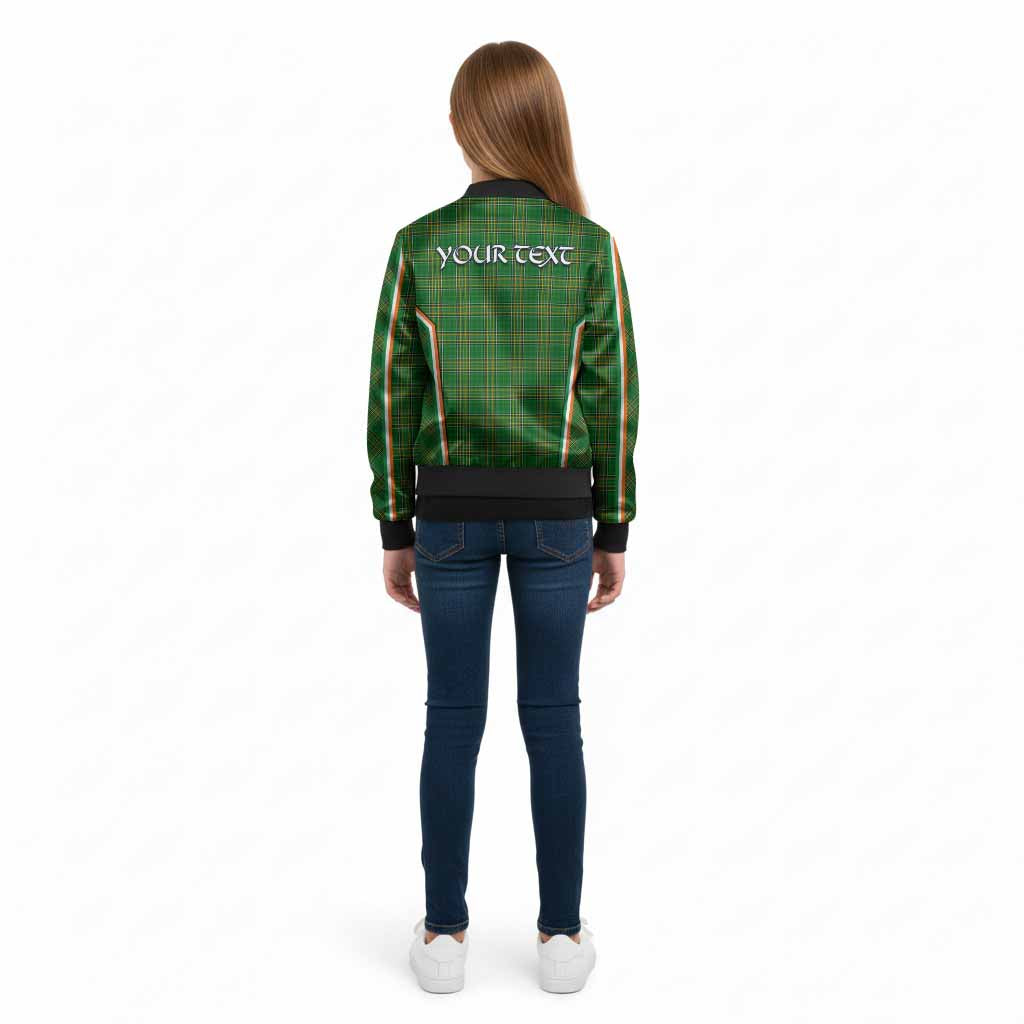 Barron Irish Clan Coat of Arm Tartan Kid Bomber Jacket Flag Style