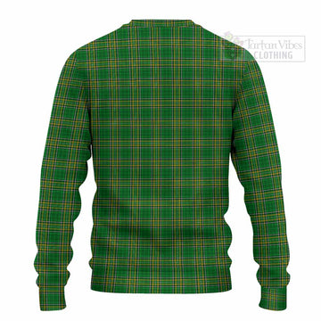 Basile Irish Clan Tartan Knitted Sweater with Coat of Arms
