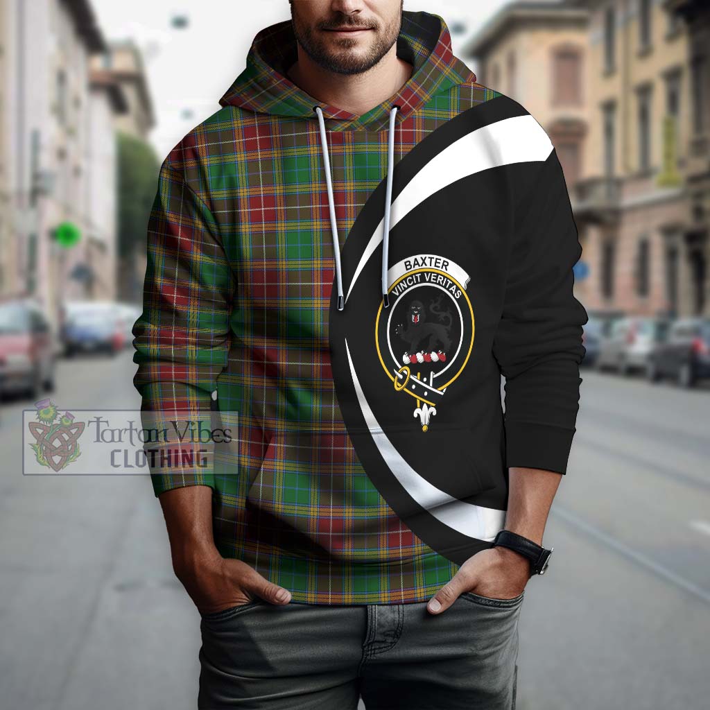 Tartan Vibes Clothing Baxter Tartan Hoodie with Family Crest Circle Style