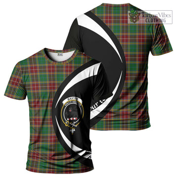 Tartan Vibes Clothing Baxter Tartan T-Shirt with Family Crest Circle Style