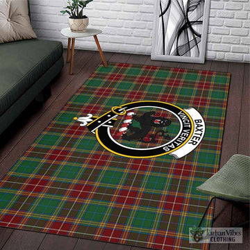 Tartan Vibes Clothing Baxter Tartan Area Rug with Family Crest