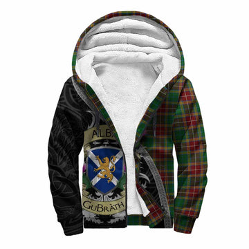 Baxter Tartan Family Crest Sherpa Hoodie Lion Rampant Royal Thistle Shield Celtic Inspired