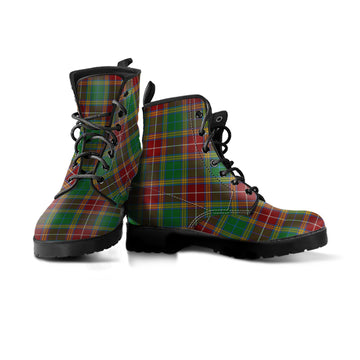 Baxter Tartan Leather Boots