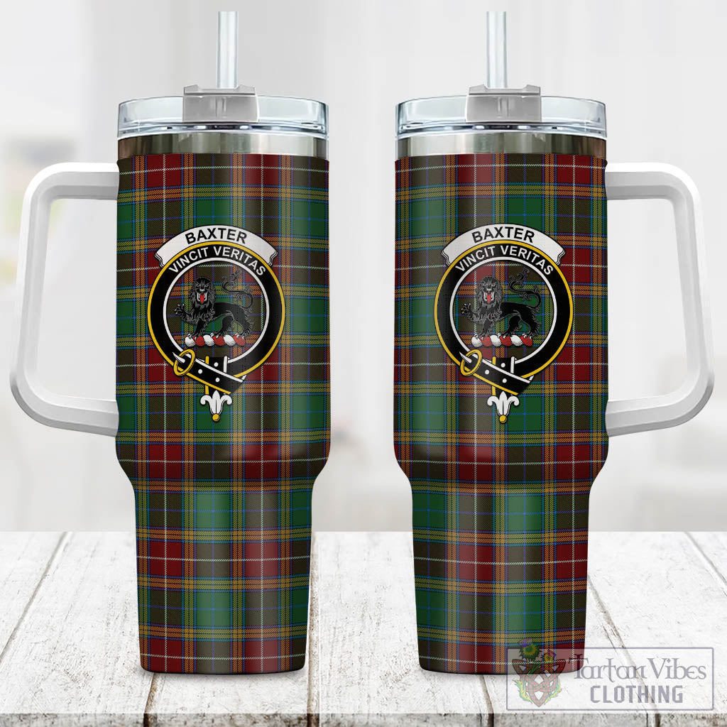 Tartan Vibes Clothing Baxter Tartan and Family Crest Tumbler with Handle