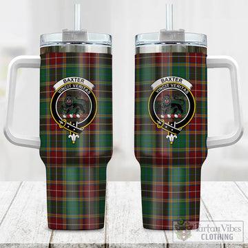 Baxter Tartan and Family Crest Tumbler with Handle