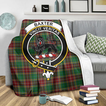 Baxter Tartan Blanket with Family Crest