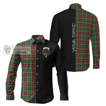 Baxter Tartan Long Sleeve Button Shirt with Family Crest and Half Of Me Style