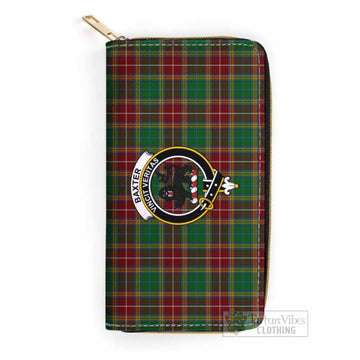 Baxter Tartan Women's Leather Wallet with Family Crest