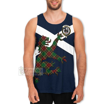 Tartan Vibes Clothing Baxter Tartan Lion Rampant Men's Tank Top – Proudly Display Your Heritage with Alba Gu Brath and Clan Name