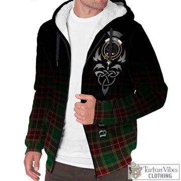 Baxter Tartan Sherpa Hoodie Featuring Alba Gu Brath Family Crest Celtic Inspired