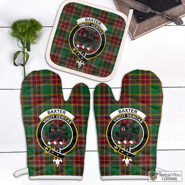 Baxter Tartan Combo Oven Mitt & Pot-Holder with Family Crest