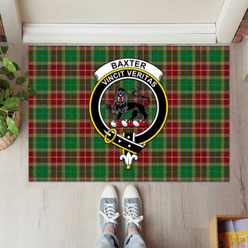 Baxter Tartan Door Mat with Family Crest