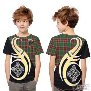Baxter Tartan Kid T-Shirt with Family Crest and Celtic Symbol Style Youth XL Size14 - Tartan Vibes Clothing