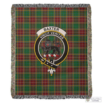 Baxter Tartan Woven Blanket with Family Crest