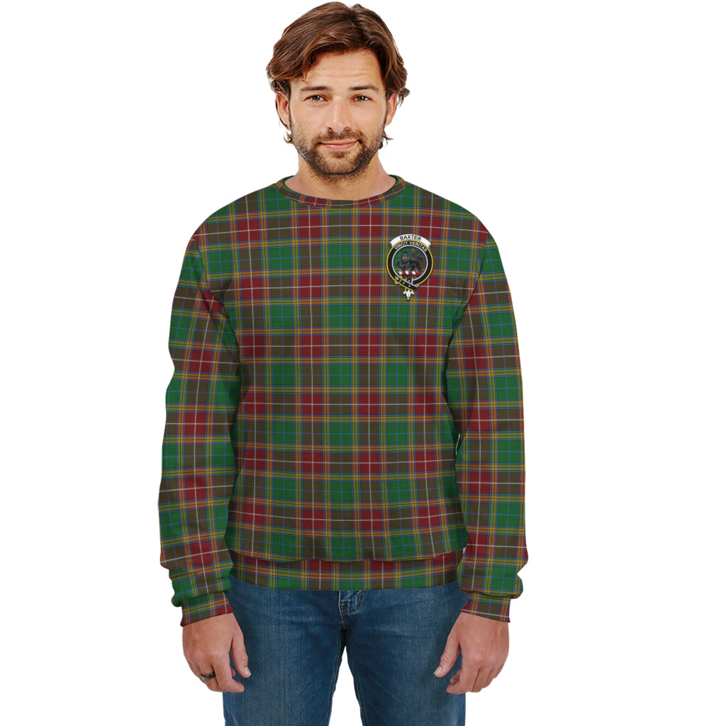 Baxter Tartan Sweatshirt with Family Crest Unisex - Tartan Vibes Clothing