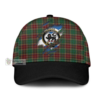 Baxter Tartan Classic Cap with Family Crest In Me Style