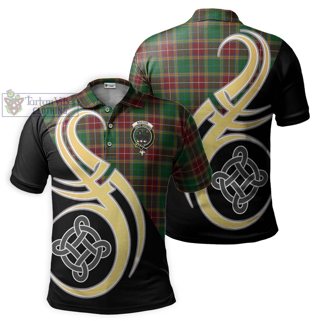 Baxter Tartan Polo Shirt with Family Crest and Celtic Symbol Style Kid - Tartan Vibes Clothing