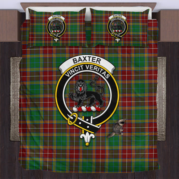 Baxter Tartan Bedding Set with Family Crest