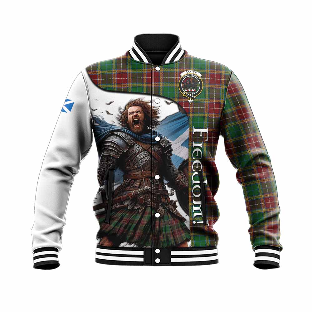 Baxter Crest Tartan Baseball Jacket Inspired by the Freedom of Scottish Warrior Unisex - Tartan Vibes Clothing