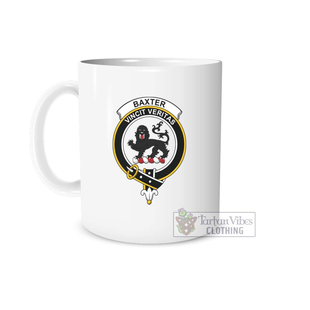 Baxter Family Crest Ceramic Mug One Size 11oz size - Tartan Vibes Clothing