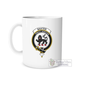 Baxter Family Crest Ceramic Mug One Size 11oz size - Tartan Vibes Clothing