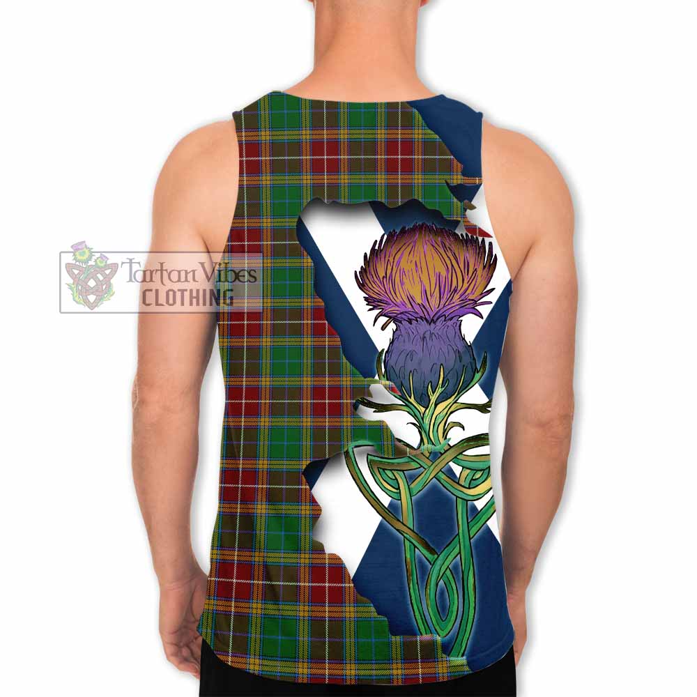 Tartan Vibes Clothing Baxter Tartan Family Crest Men's Tank Top Scottish Thistle Celtic Inspired