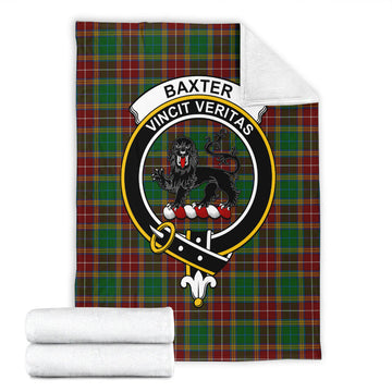 Baxter Tartan Blanket with Family Crest