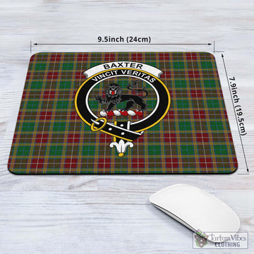 Tartan Vibes Clothing Baxter Tartan Mouse Pad with Family Crest