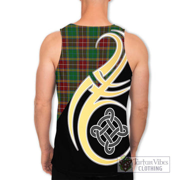 Baxter Tartan Men's Tank Top with Family Crest and Celtic Symbol Style - Tartan Vibes Clothing