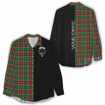 Tartan Vibes Clothing Baxter Tartan Women's Casual Shirt with Family Crest and Half Of Me Style