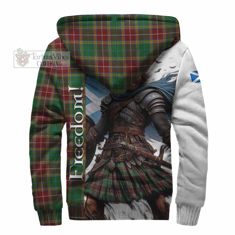 Tartan Vibes Clothing Baxter Crest Tartan Sherpa Hoodie Inspired by the Freedom of Scottish Warrior