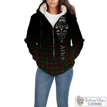 Baxter Tartan Sherpa Hoodie Featuring Alba Gu Brath Family Crest Celtic Inspired