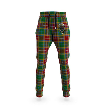Baxter Tartan Joggers Pants with Family Crest