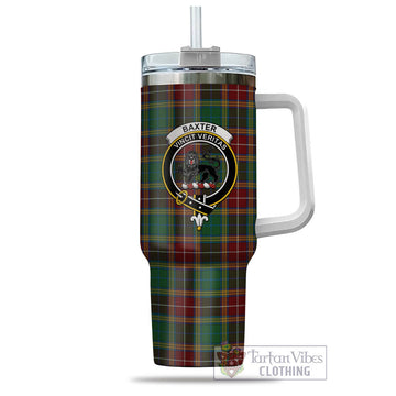 Tartan Vibes Clothing Baxter Tartan and Family Crest Tumbler with Handle
